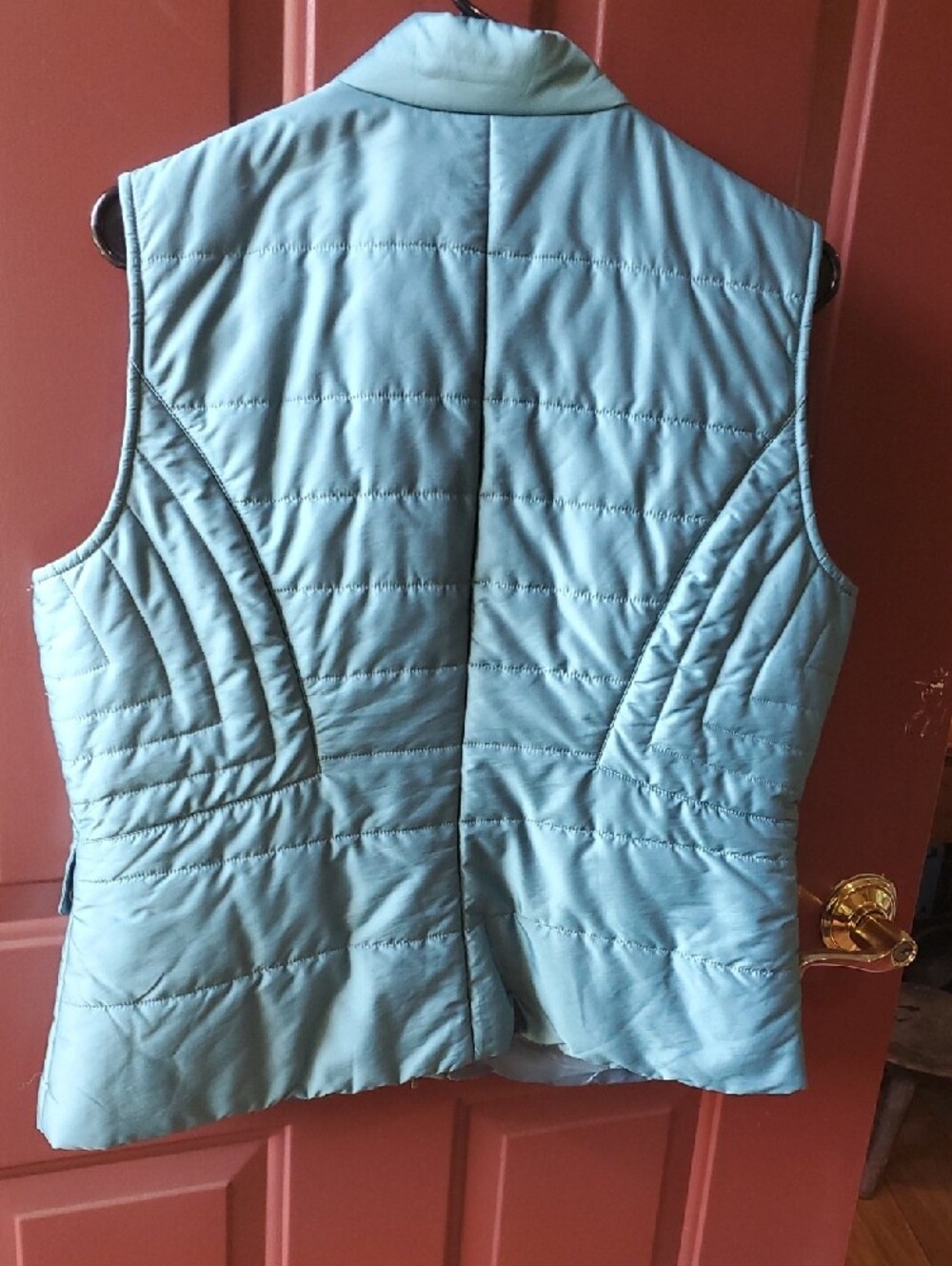 Sigrid Olsen Quilted Sleeveless Puffer Vest - Teal - Picture 7 of 10